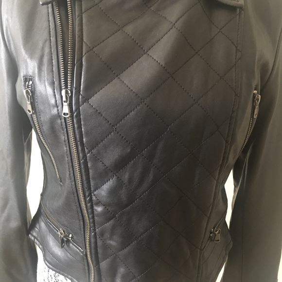 NWOT Faux Leather Jacket - Picture 2 of 4